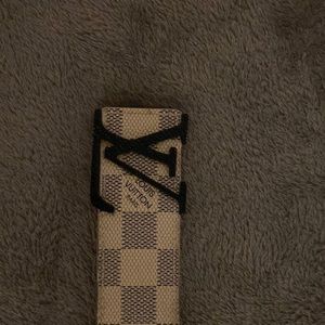 COPY - Good condition Louis Vuitton Belt Black Logo Belt
